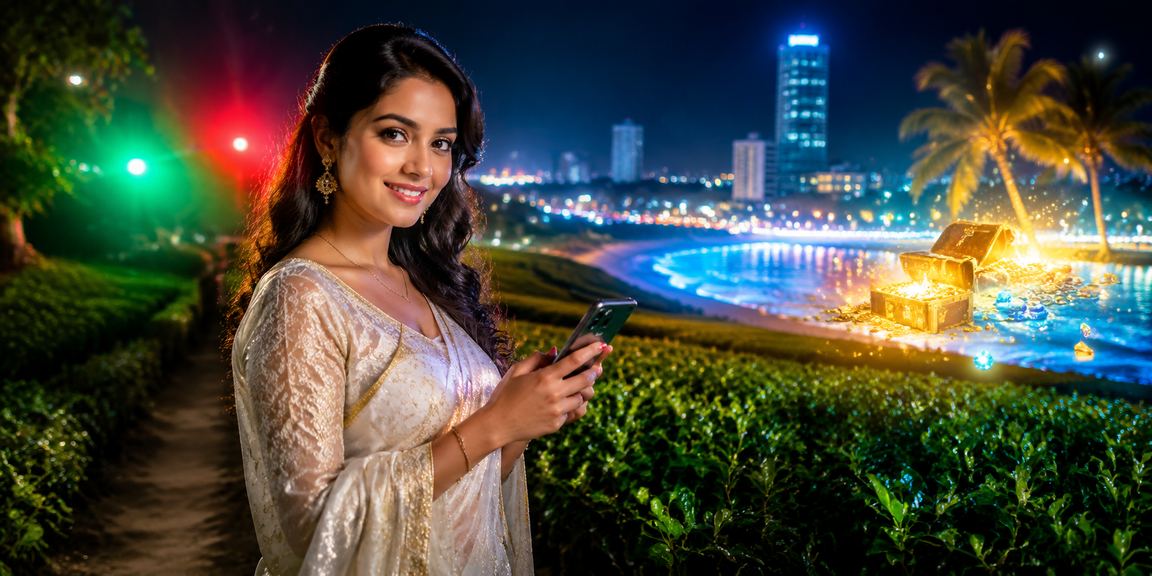বগুড়ায় শাড়ি পরিহিত একজন নারী মোবাইলে ক্যাসিনো গেম উপভোগ করছেন
