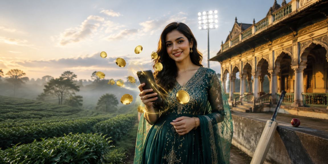 সিলেটের চা বাগানে ক্রিকেট বেটিং উপভোগ করছেন একজন ব্যবহারকারী